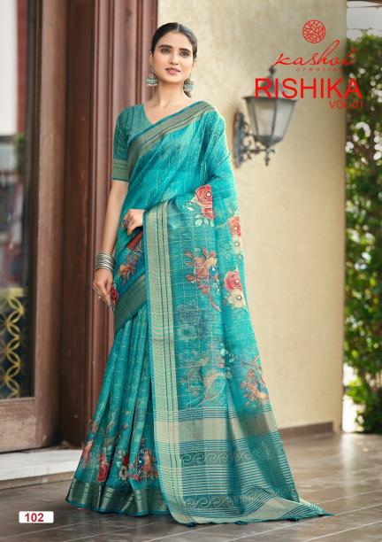 Kashvi Rishika Vol 1 Wholesale saree dealer in Hyderabad
